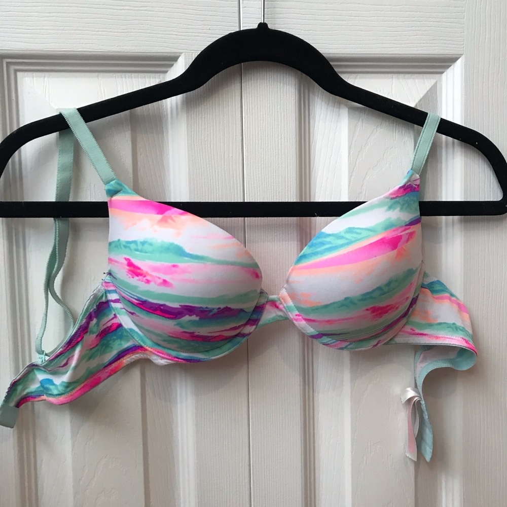 multi color push up bra